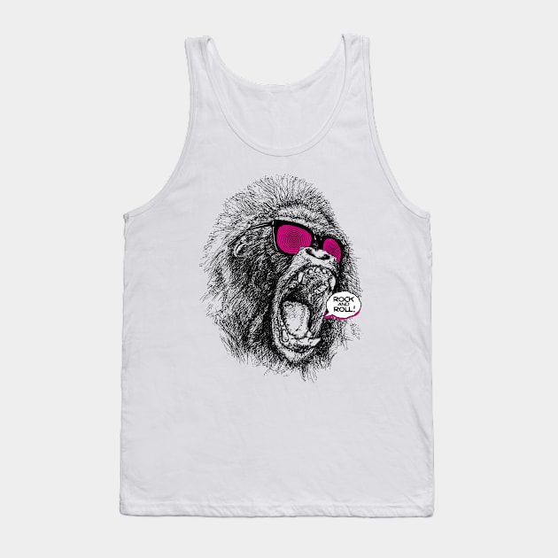 ROCK & ROLL APE Tank Top by Israelitoflores